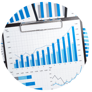 charts on a clipboard