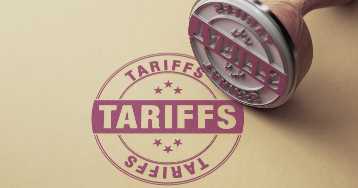 tariff stamp on paper